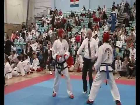 HWA RANG TKD Anthony sparring 2 - UK Open 11/11/12