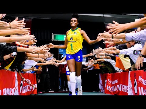 Legendary Fabiana Claudino | Best Middle Blocker and Great Capitan | Best of World CUP 2019 | HD |