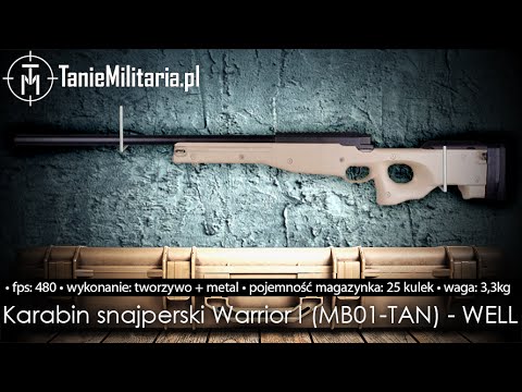 KARABIN SNAJPERSKI WARRIOR I (MB01-TAN) WELL - TANIEMILITARIA.PL