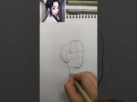 how to draw shinobu✨💖 #shinobu #shinobukocho #demonslayer #tanjirodemon #shinobuedits #shorts