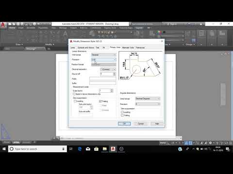 Initial Setup in  in AutoCad 2019  Software