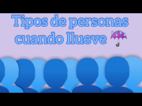 tipos de personas cuando llueve 😌👏