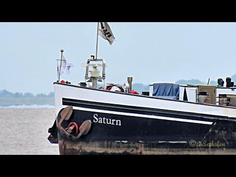 Binnenschiff CMS SATURN DF8048 MMSI 211494500 Emden riverbarge inland container ship