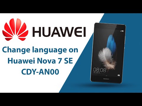 How to change language on Huawei Nova 7 SE CDY-AN00?