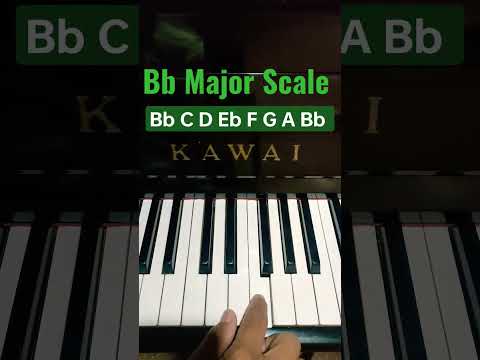 Bb Major Scale - Easy Piano Tutorial