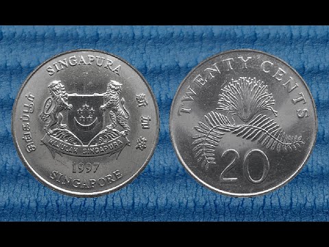 🇸🇬 1992-2013 20 Singapore Cents Standard Circulation Coin