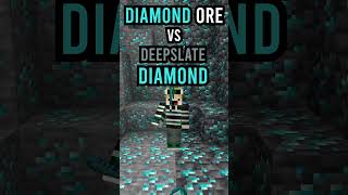 Minecraft: Diamond Ore vs. Deepslate Diamond Ore #shorts
