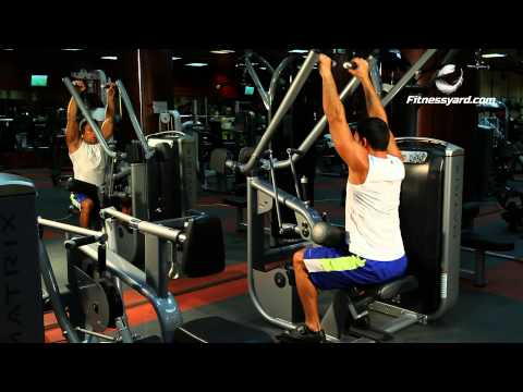 Back Exercises -- Leverage Seated High Row