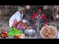 Fried Chicken Curry And Mulo Shak Chicken Curry Recipe Cooking And Eating By Santali Old Couple
