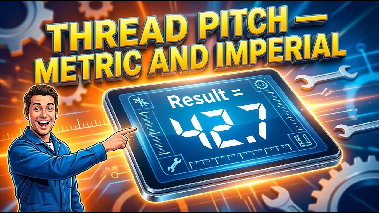 Thread Pitch Calculator — Metric and Imperial