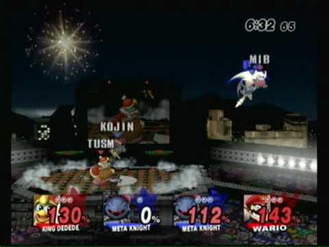 SSBB - Xanadu Doubles - Bionic (MK) & Kojin (MK) vs.   TUSM (Dedede) & MIB (Wario) 2