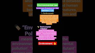 Environment under Environment (Protection) Act, 1986 #tips #law 💯made easy #kslu #environmentallaw