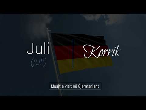 16/32 Gjuha Gjermane - Muajt e vitit ne Gjuhen Gjermane | Months of the year in German