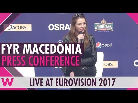 FYR Macedonia Press Conference — Jana Burčeska 