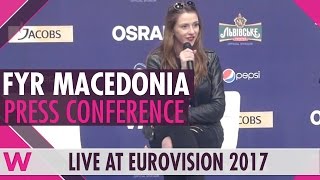 FYR Macedonia Press Conference — Jana Burčeska 