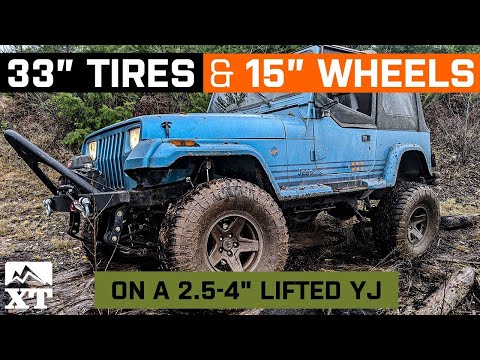 2-4" Lifted YJ | 33x12.5R15 | 15x8 Wheels - W&T Fitment