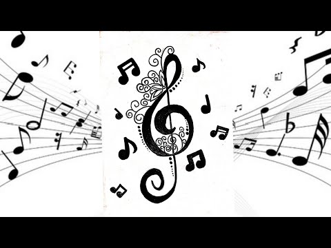 Music Note Floral Art for kids || Easy and Beautiful || Nitika's Creative World