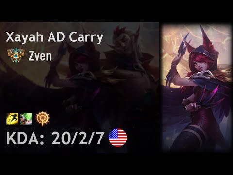 Xayah AD Carry vs Kog'Maw - Zven - NA Challenger Patch 8.2
