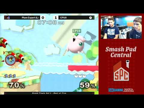 SPC 178 Grand Finals - Plum Expert (Falco) vs CPU0 (Jigglypuff) Part 1