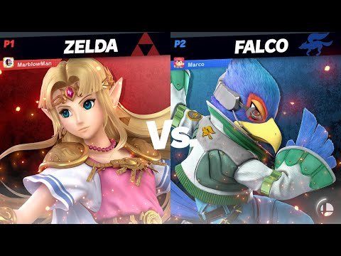 Super Smash Bros Ultimate MarblowMan (Zelda) vs Marco (Falco)