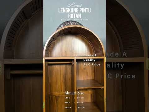 ALMARI LENGKUNG ROTAN