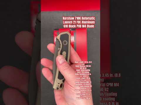 The Kershaw Launch Iridium Is One Of The BEST USA Made Automatic EDC Knives! | Full Review