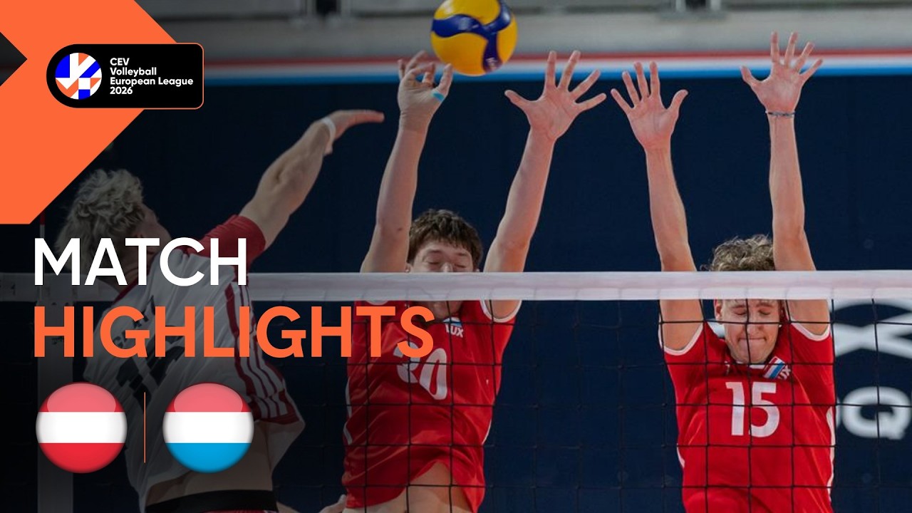 Highlights | Austria vs. Luxembourg | CEV Volleyball European League 2026 | Men