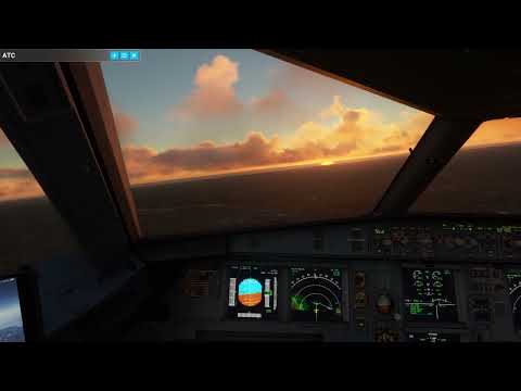 full manual visual approach Rome Urbe airport, high load fenix A320