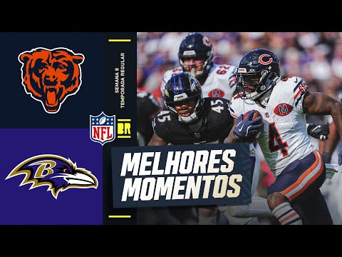 SEMANA 8 | Chicago Bears vs. Baltimore Ravens | Melhores Momentos | NFL 2025