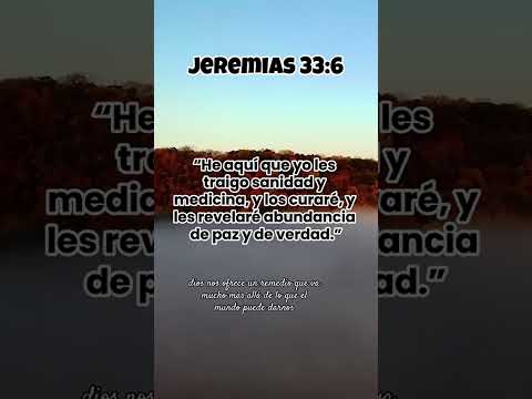 Jeremías 33:6 #biblia #elpoderdelapalabradedios #hayesperanzaencristo