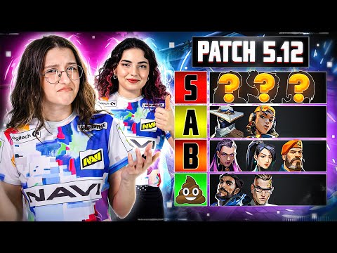 NEW Patch 5.12 BEST Agents Tier List from NAVI Celestials!