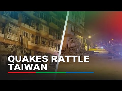 Series of quakes rattle Taiwan, tilting structures damaged on April 3