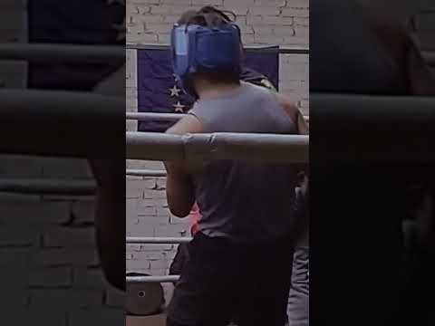 Una sesión de sparring de hace días.