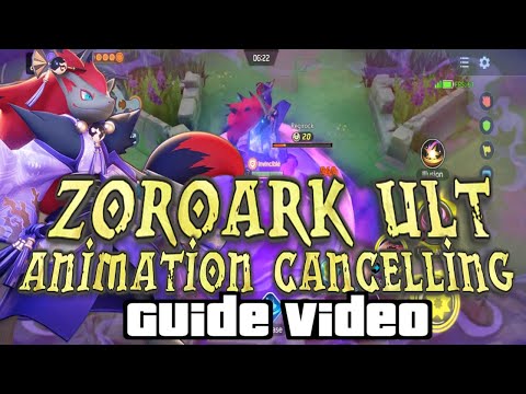 ZOROARK ULT ANIMATION CANCELLING GUIDE (Thanks @mekopunite7408 ) | GigaHertz Pokemon Unite