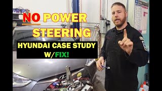 Hyundai No Electronic Power Steering Case Study W/Fix.  #CYA.