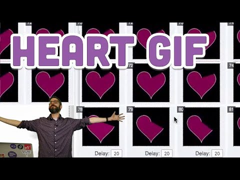 Coding Challenge #134.2: Heart Curve GIF Loop