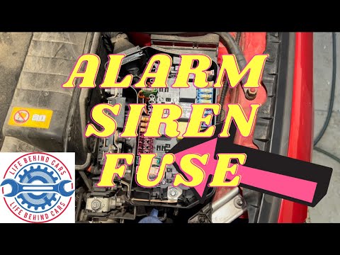 Mercedes Benz CLA Petrol 2013-2019 Alarm Siren Fuse Location