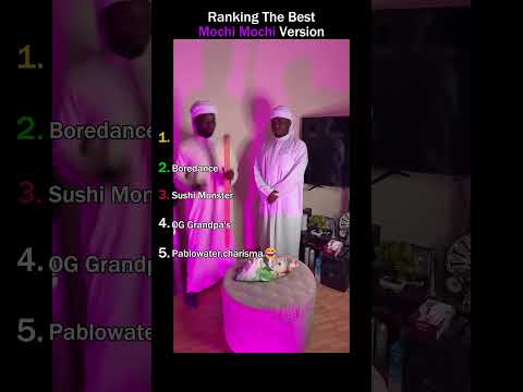 Ranking The Best Mochi Mochi Version😂#alizasehar