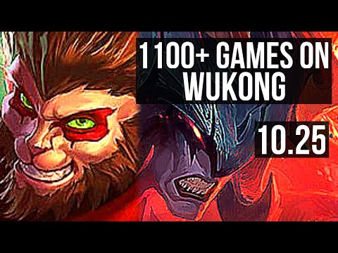 WUKONG vs AATROX (TOP) | 7 solo kills, 1.8M mastery, 1100+ games, Legendary | KR Diamond | v10.25