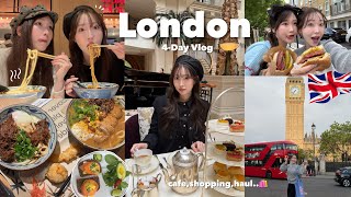 【Vlog】最初で最後かもしれないロンドン旅行🇬🇧4泊5日でカフェ、ショッピング、観光地まで大満喫❣️ホテル紹介と購入品紹介も🛍️💕