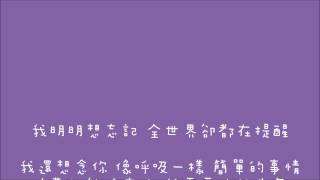 Bii畢書盡-我還想念你 歌詞版