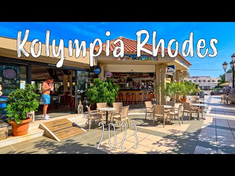 Kolympia Rhodes [ Kolymbia ] walking tour 4k, Rodos Greece