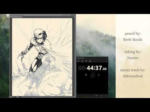 Speed Ink- Robin pencil by Brett Blooth