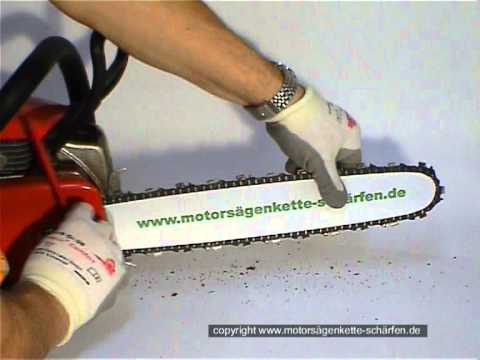Die Motorsägenkette richtig schärfen - Teil 1: Vorbereitende Arbeiten