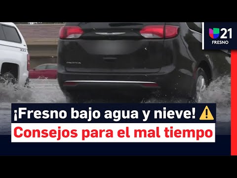 Lluvias y nieve alcanzan al Valle Central de California: ¿cómo tomar precauciones?