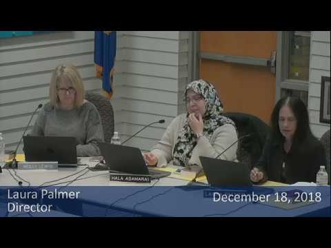 School Board Meeting December 18, 2018