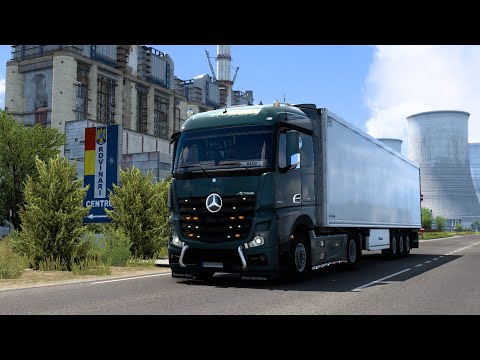 ETS 2 | Mercedes Benz Actros StreamSpace Euro 6 | Hunedoara-Craiova 226km (Branza de burduf 18t)
