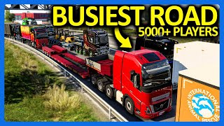 Download lagu I Drove The Busiest Road with 5000 Players in Euro Truck Simulator! mp3 Download lagu I Drove The Busiest Road with 5000 Players in Euro Truck Simulator! mp3