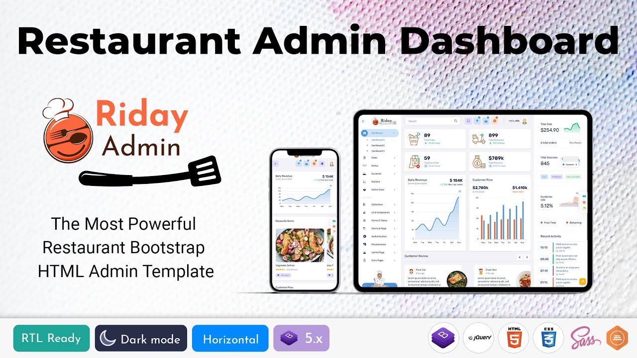 Restaurant Dashboard for Efficient Order, Inventory & Staff Management in Real-Time