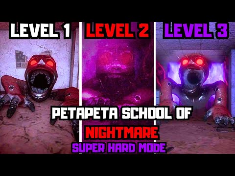 PETAPETA: School of Nightmares Super Hard Mode ALL LEVELS